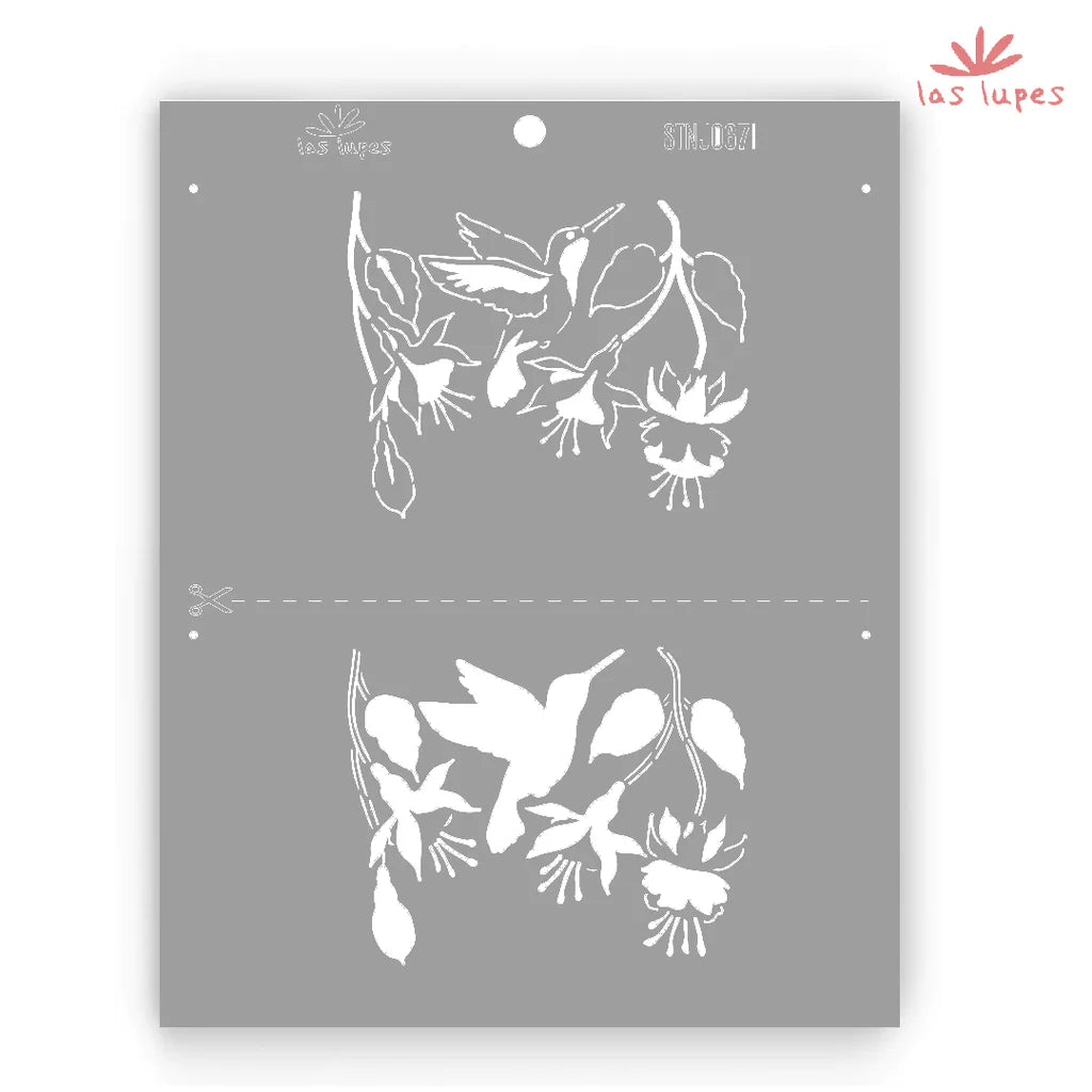 ESTENCIL 24*30cm DOBLE REGISTRO LAS LUPES