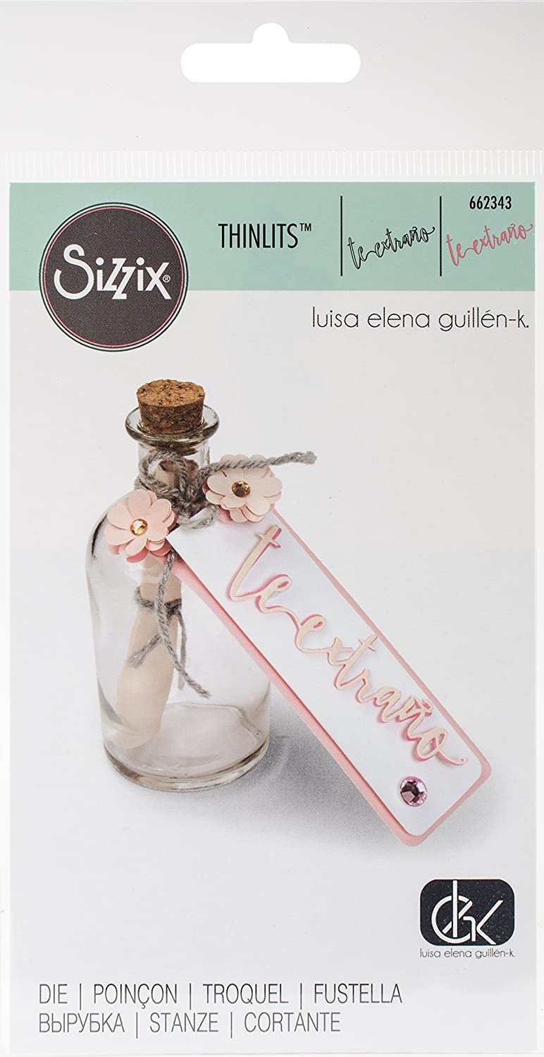 MATRIZ-TROQUEL THINLITS PALABRAS EN ESPAÑOL SIZZIX (Elige el diseño)