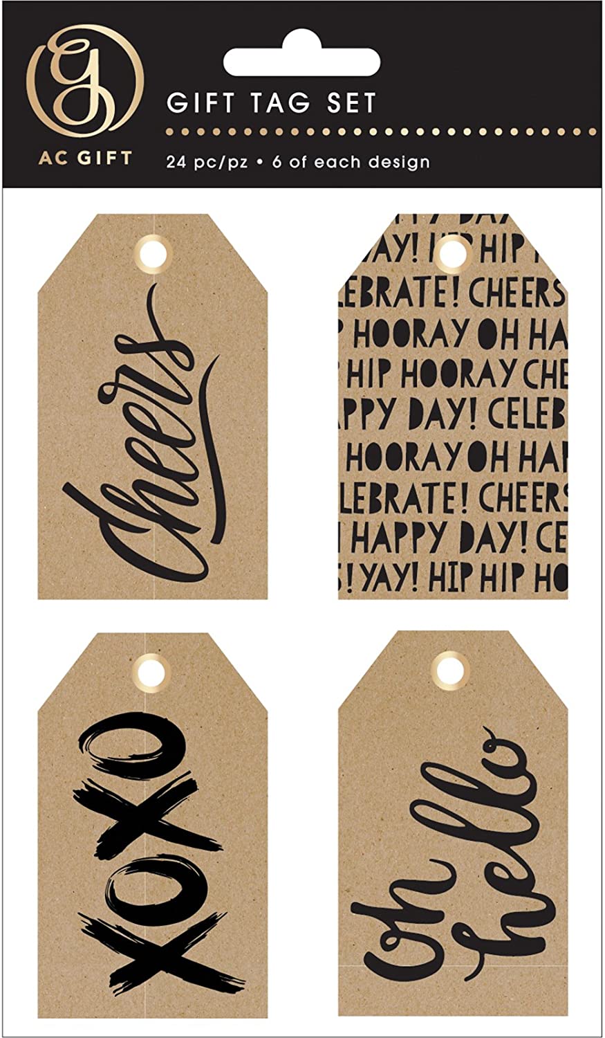 SET ETIQUETAS REGALO AMERICAN CRAFTS (Elige un diseño)