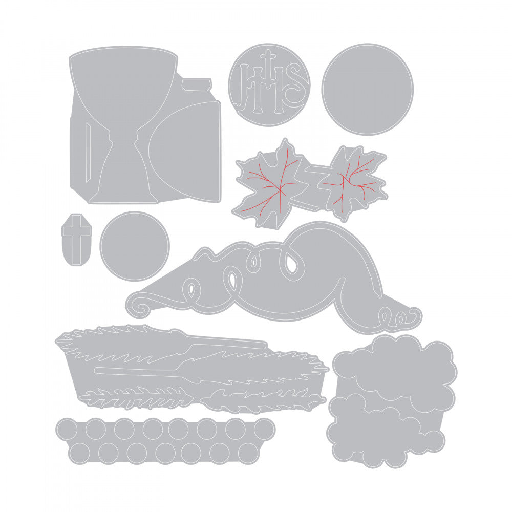 MATRIZ-TOQUEL CORTE SET DE PRIMERA COMUNIÓN SIZZIX