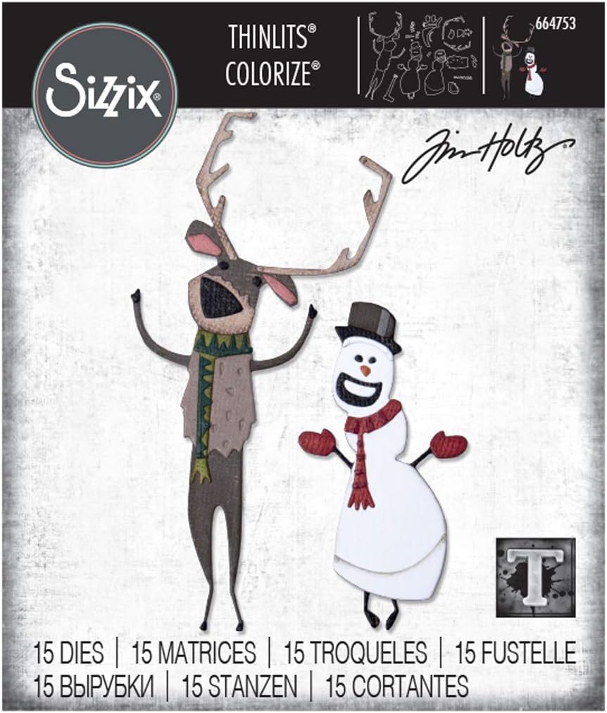 MATRIZ-TROQUEL THINLITS  NAVIDAD TIM HOLTZ SIZZIX
