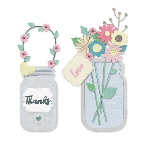 MATRIZ-TROQUEL THINLITS JAR OF FLOWER SIZZIX