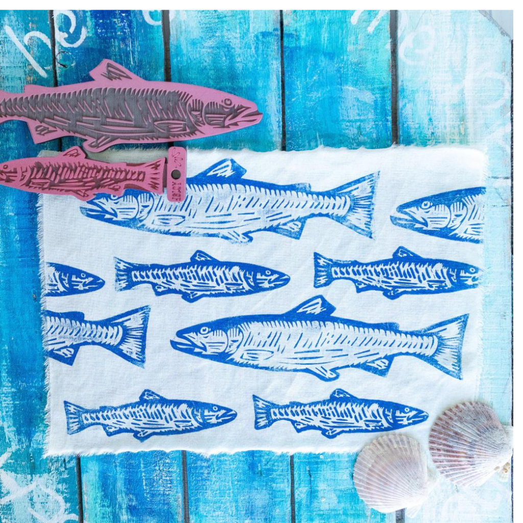 SELLO O TIMBRE PECES LAS LUPES