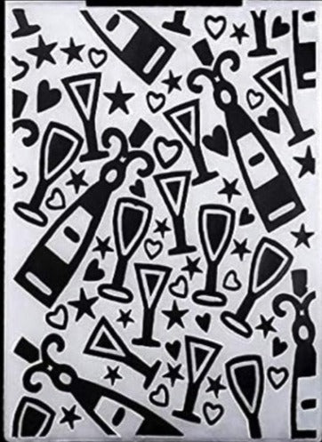 EMBOSSING FOLDER  (PLANTILLAS DE RELIEVE) 10*15cm CRAFTYDIY