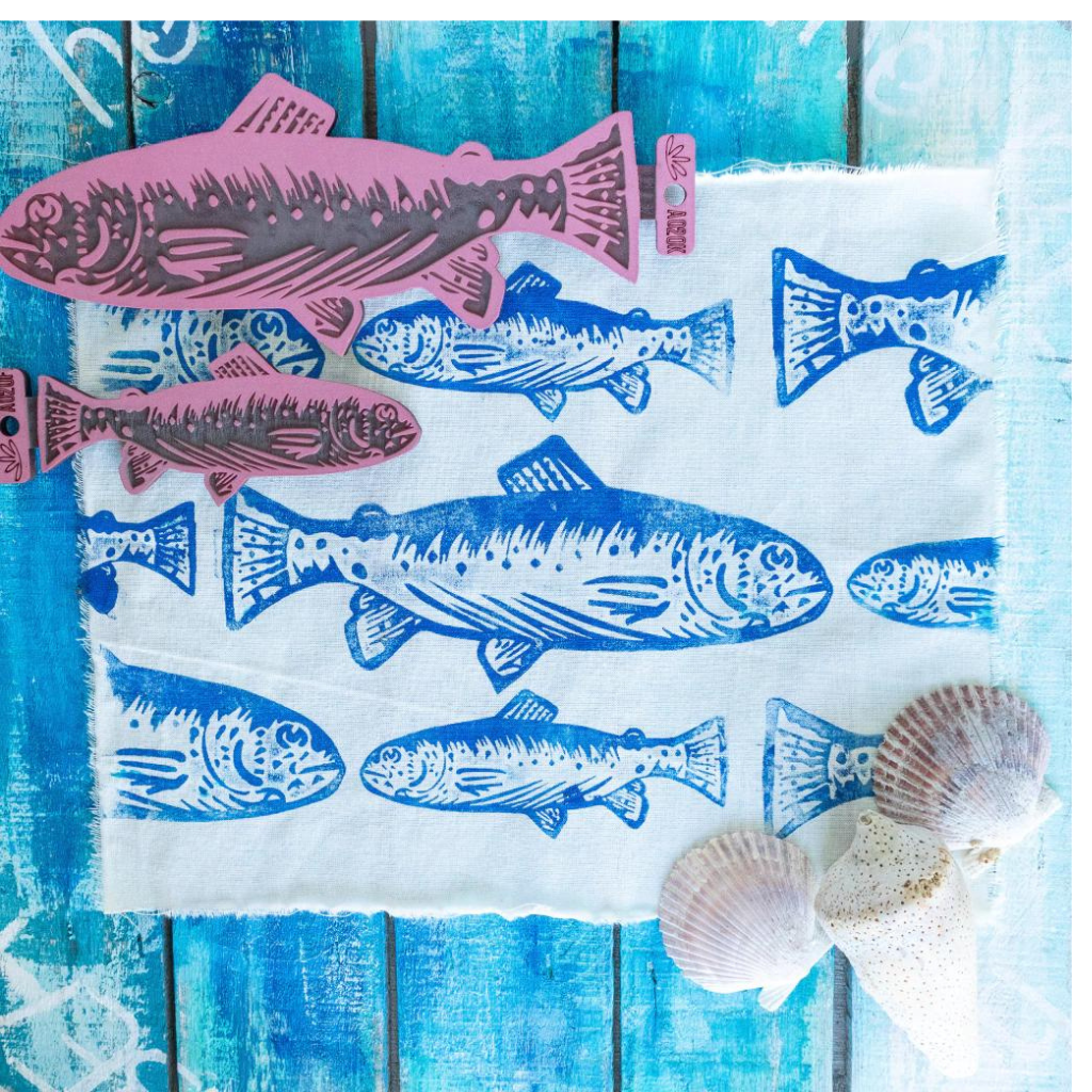 SELLO O TIMBRE PECES LAS LUPES