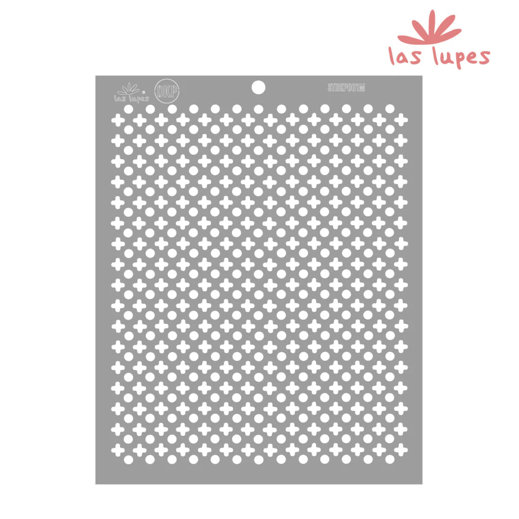 ESTENCIL TIPO PATTERN DKP  24*30cm LAS LUPES